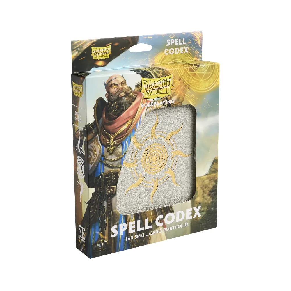 Dragon Shield RPG Spell Codex – Ashen White (bílý)