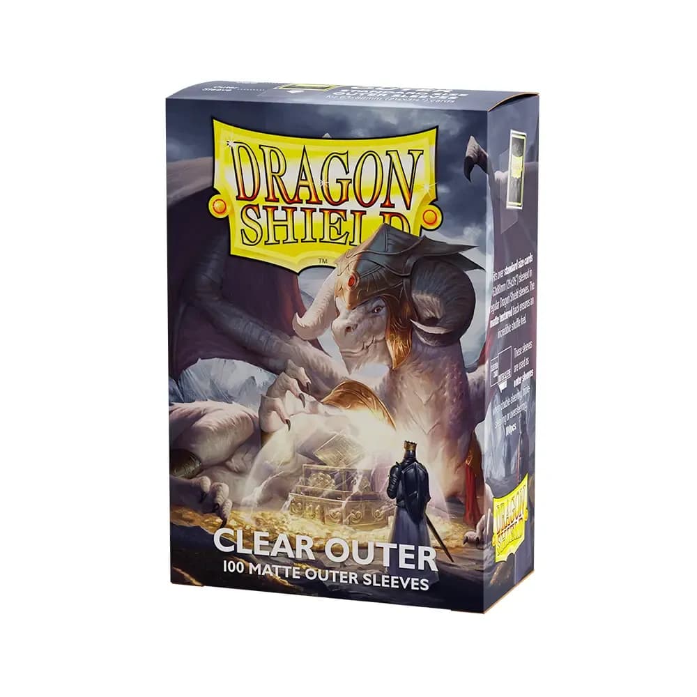Dragon Shield vnější obaly – Matte Clear (matné čiré, 100 ks)