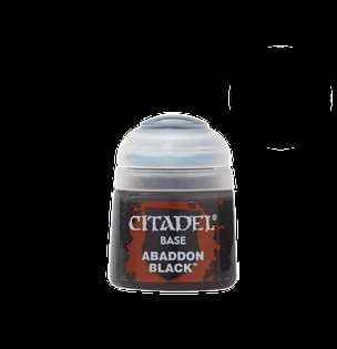 Warhammer Colour Base: Abaddon Black (12 ml)