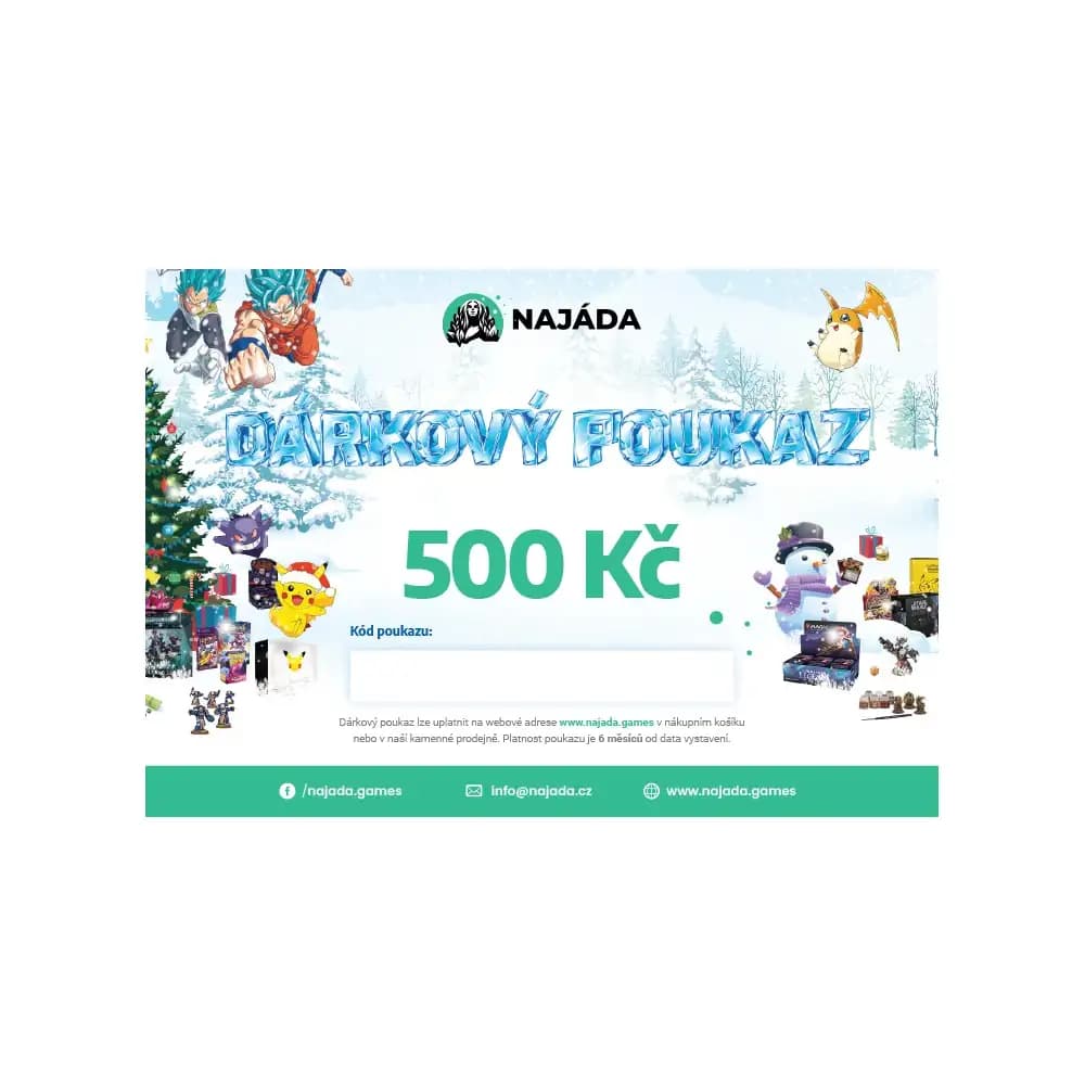 Vánoční dárkový poukaz 500 Kč