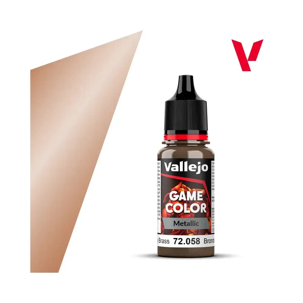 Vallejo Game Color Metallic: Brassy Brass – 72.058