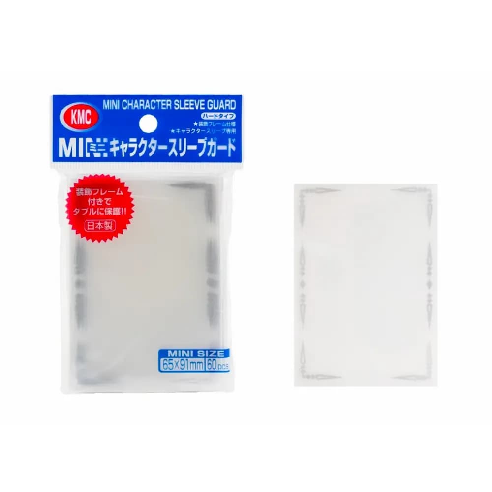 KMC Small Character Sleeve Guard (vnější) obaly – Silver (stříbrné prvky, malé, 60 ks)