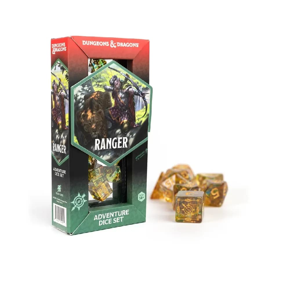Dungeons and Dragons – Adventure Dice Set: Ranger (zelené/vícebarevné)