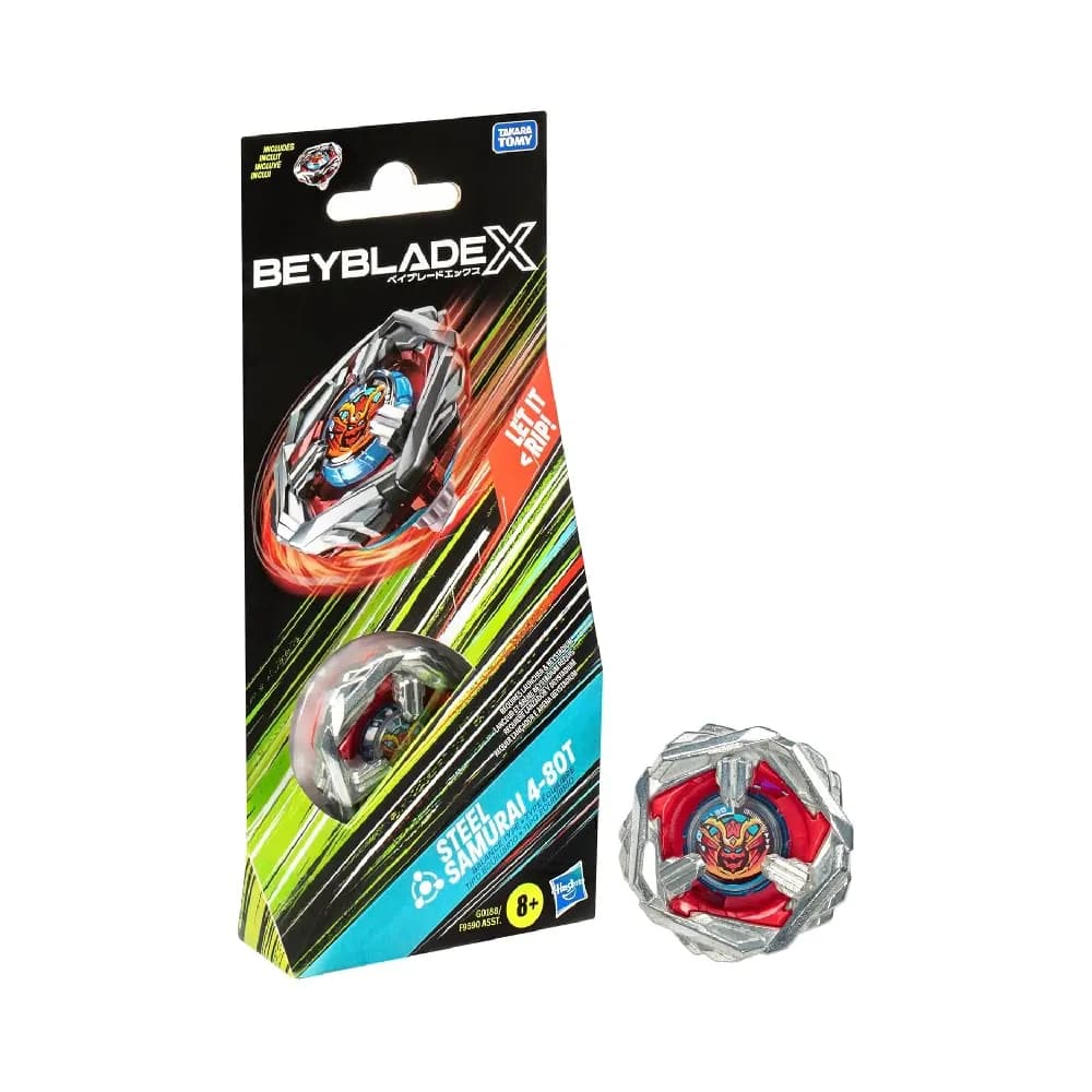 Beyblade X Steel Samurai 4-80T booster Pack Set