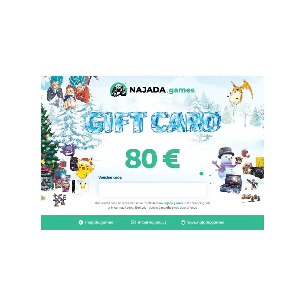 Vánoční dárkový poukaz 80€