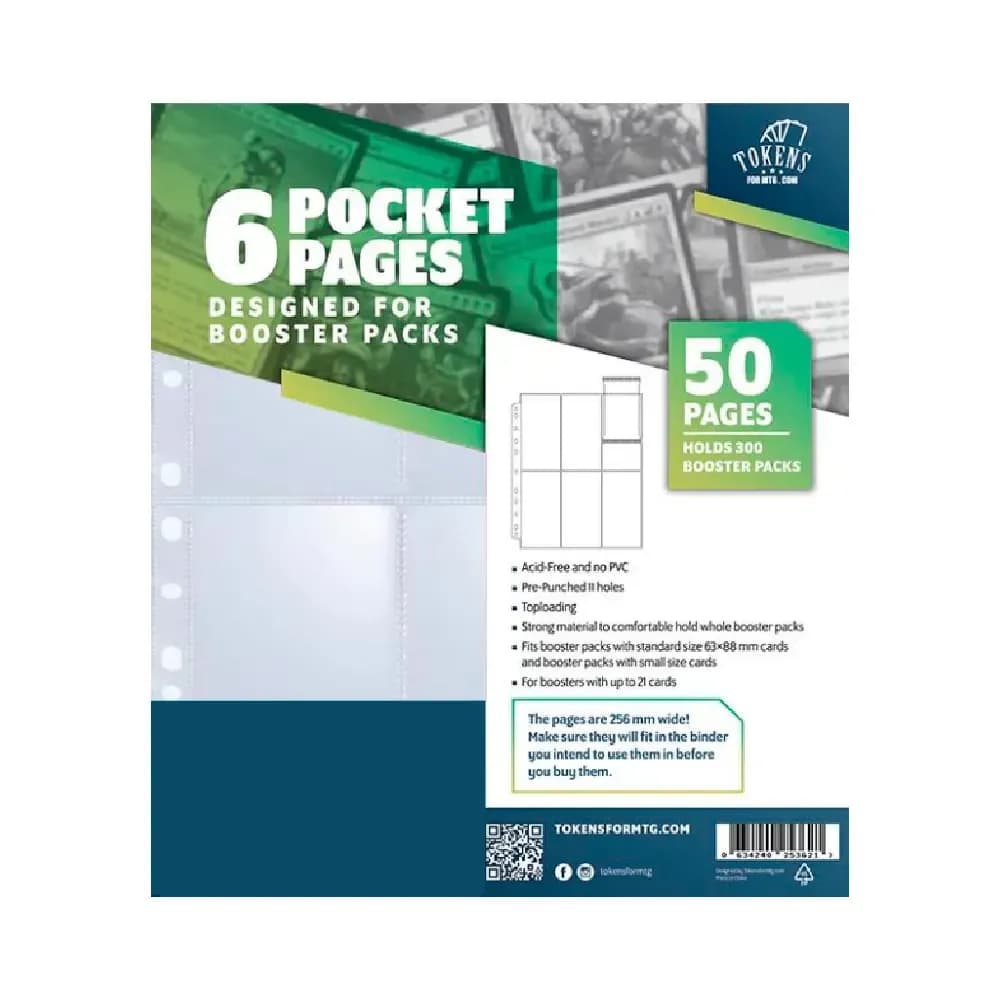Stránky na boostery – 6 kapes (50ks)