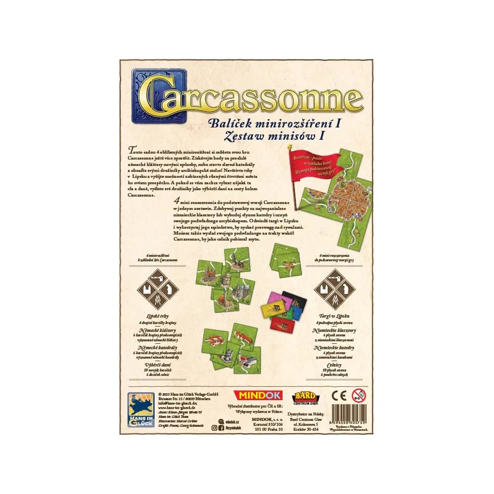 Carcassonne: balíček minirozšíření I