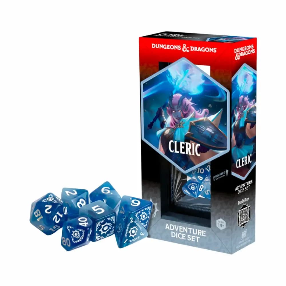 Dungeons and Dragons – Adventure Dice Set: Cleric (bílo-zelený)