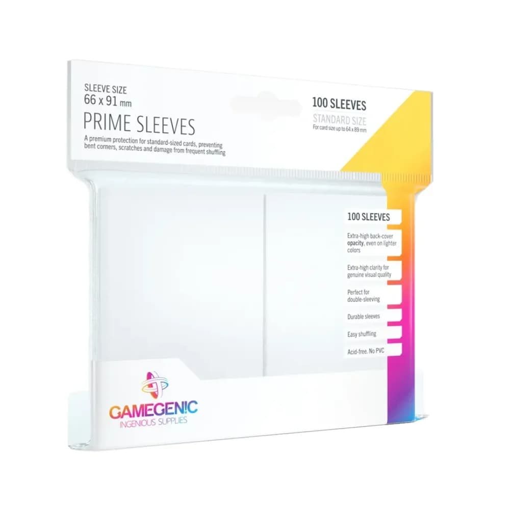 Gamegenic Prime obaly – White (bílé, 100 ks)