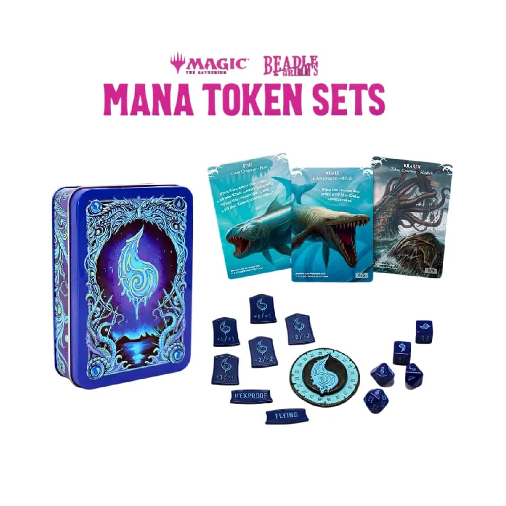 Beadle & Grimm's sada kostek a tokenů – Blue Mana