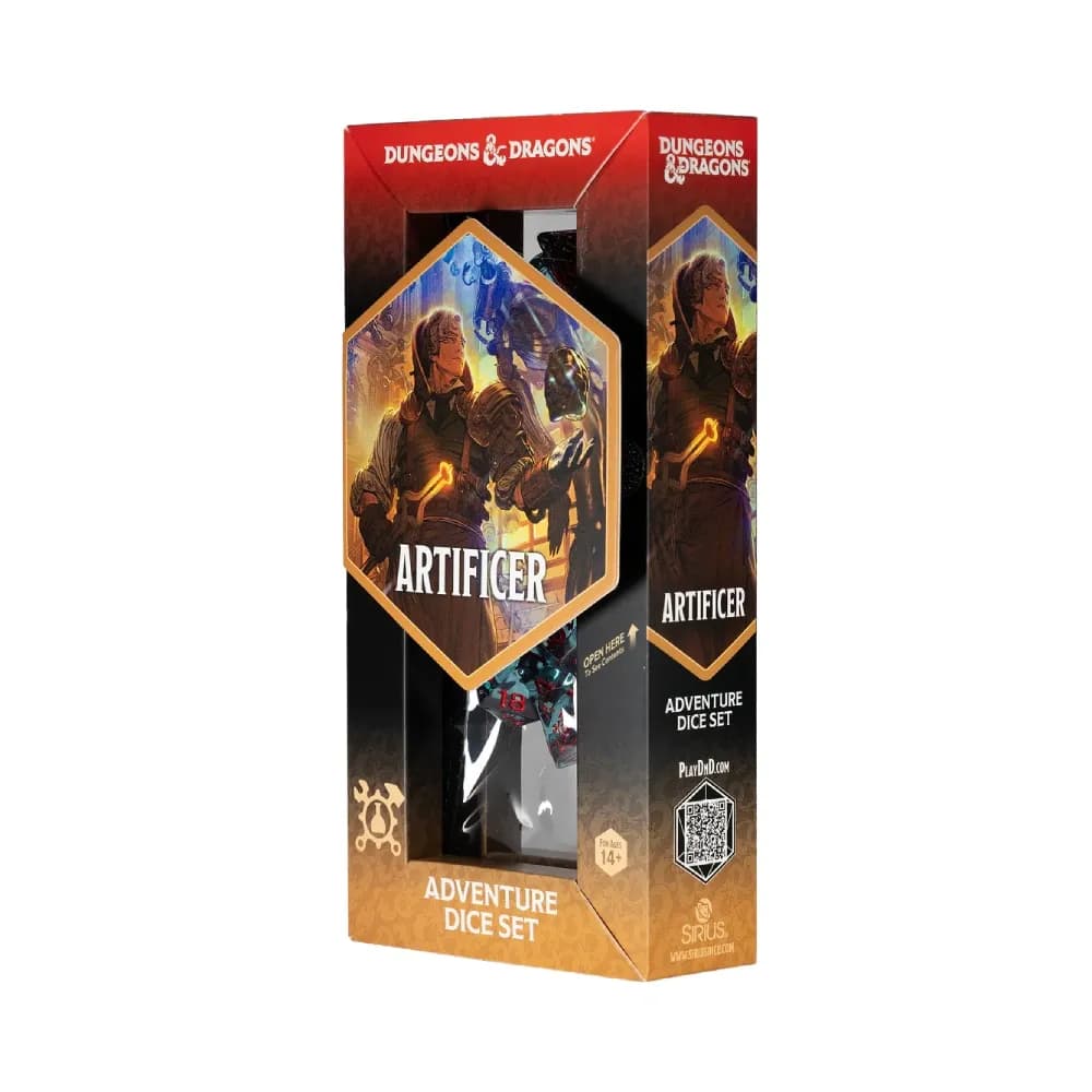 Dungeons and Dragons – Adventure Dice Set: Artificer (modré–červené)