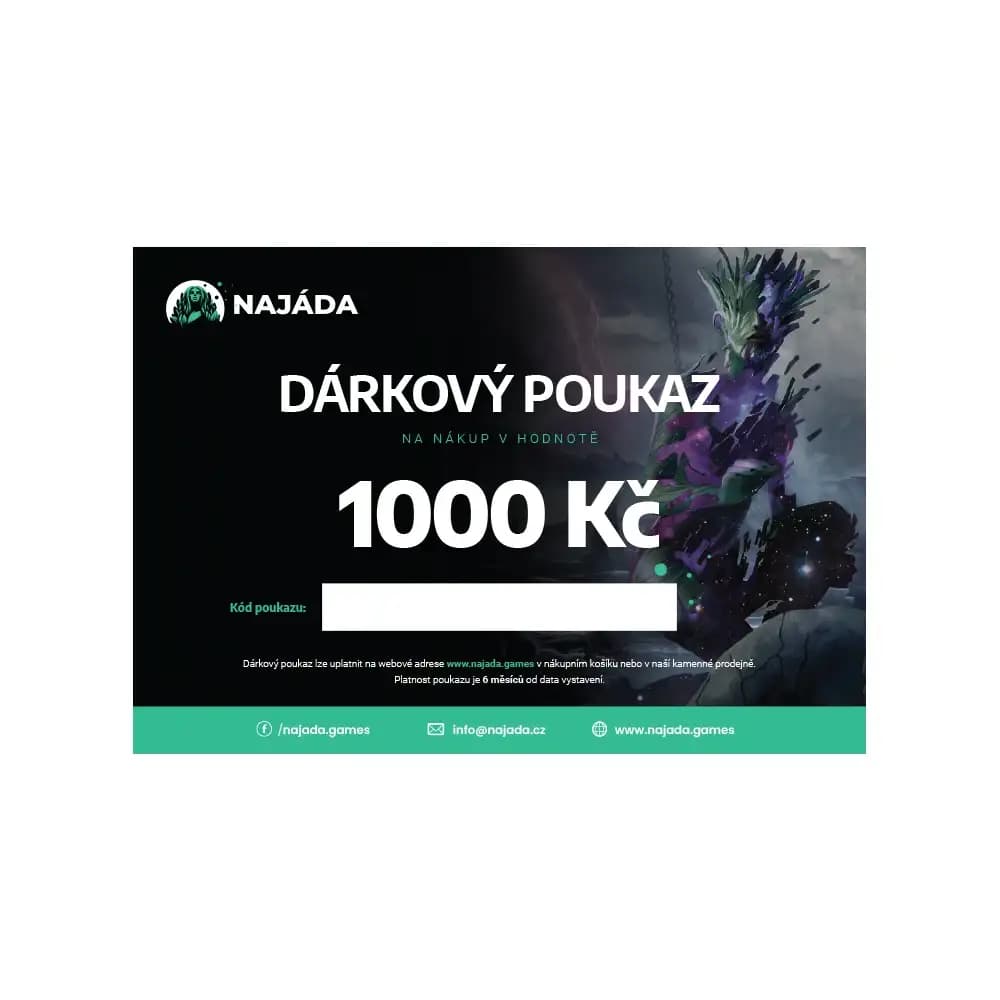 Dárkový poukaz 1000 Kč