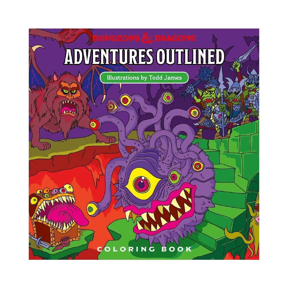 Dungeons and Dragons – Adventures Outlined: kniha omalovánek