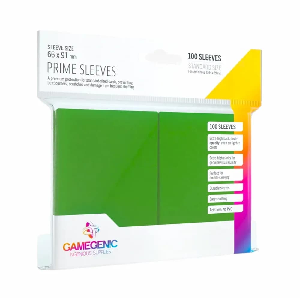 Gamegenic Prime obaly (zelené, 100ks)