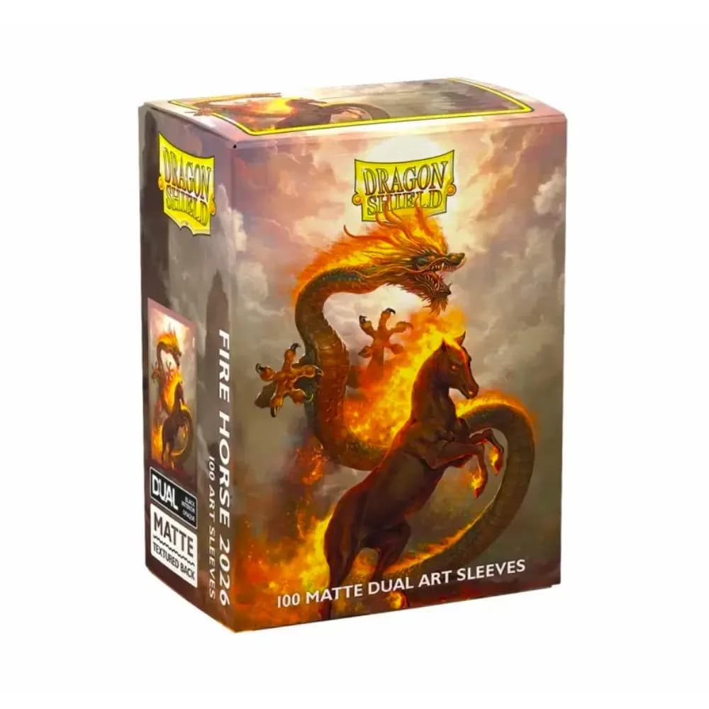 Dragon Shield Matte obaly – Fire Horse 2026 (matné, 100 ks)
