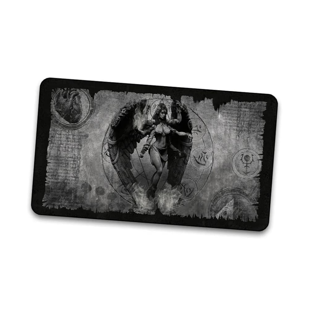 Kraken Wargames playmat – Abyzou Scroll Grey (obšívaný)