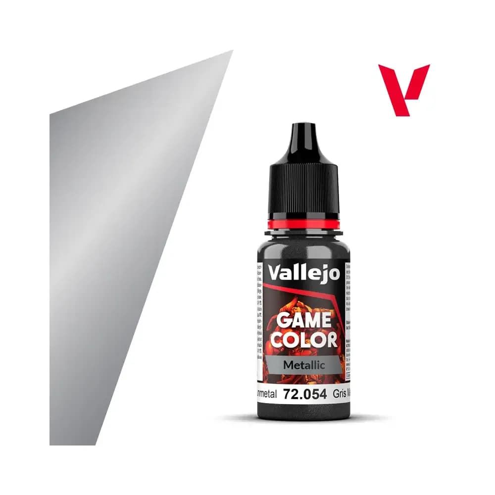 Vallejo Game Color Metallic: Dark Gunmetal – 72.054