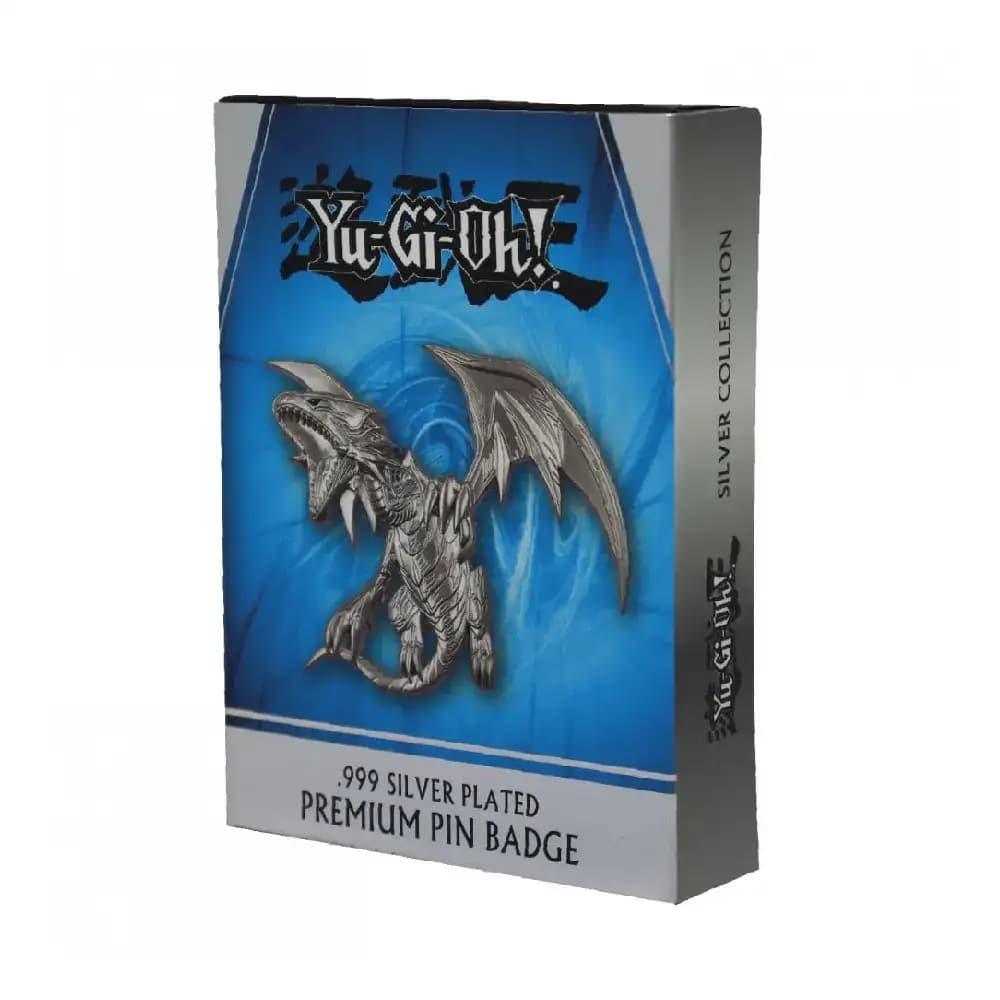 Yu-Gi-Oh! Blue Eyes White Dragon Premium Pin Badge (Silver Plated)