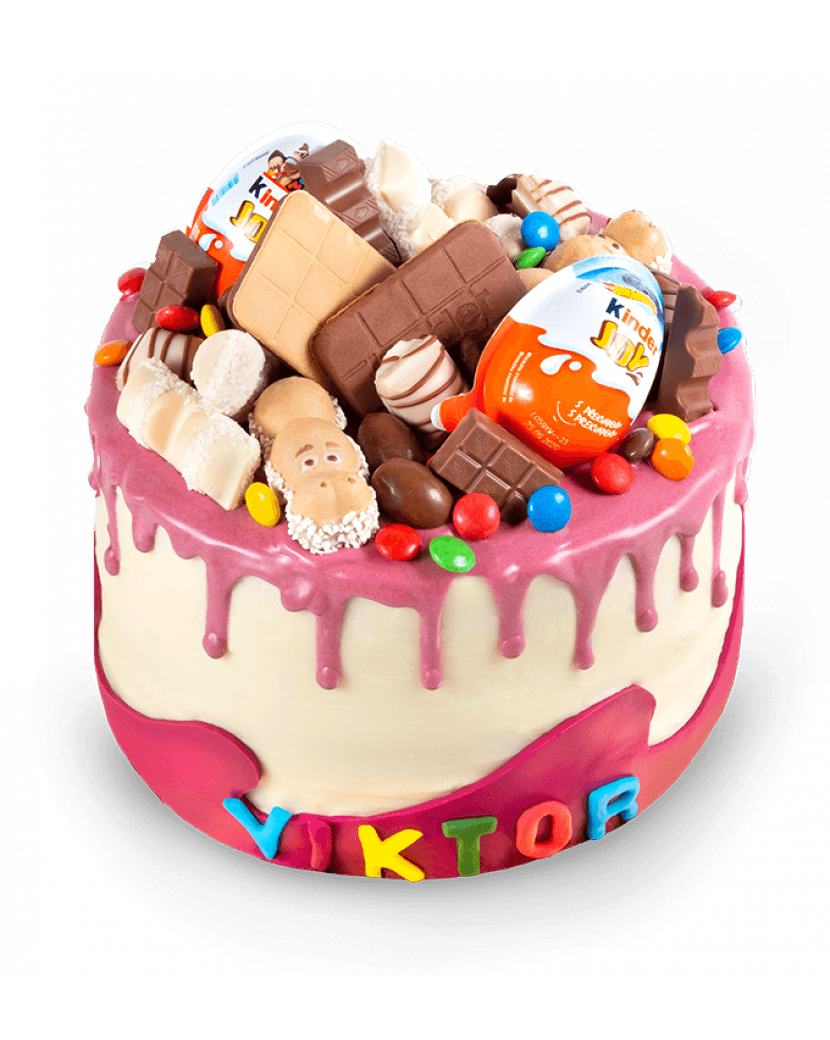 Dort s Kinder sladkostmi 16 cm, 12 porcí