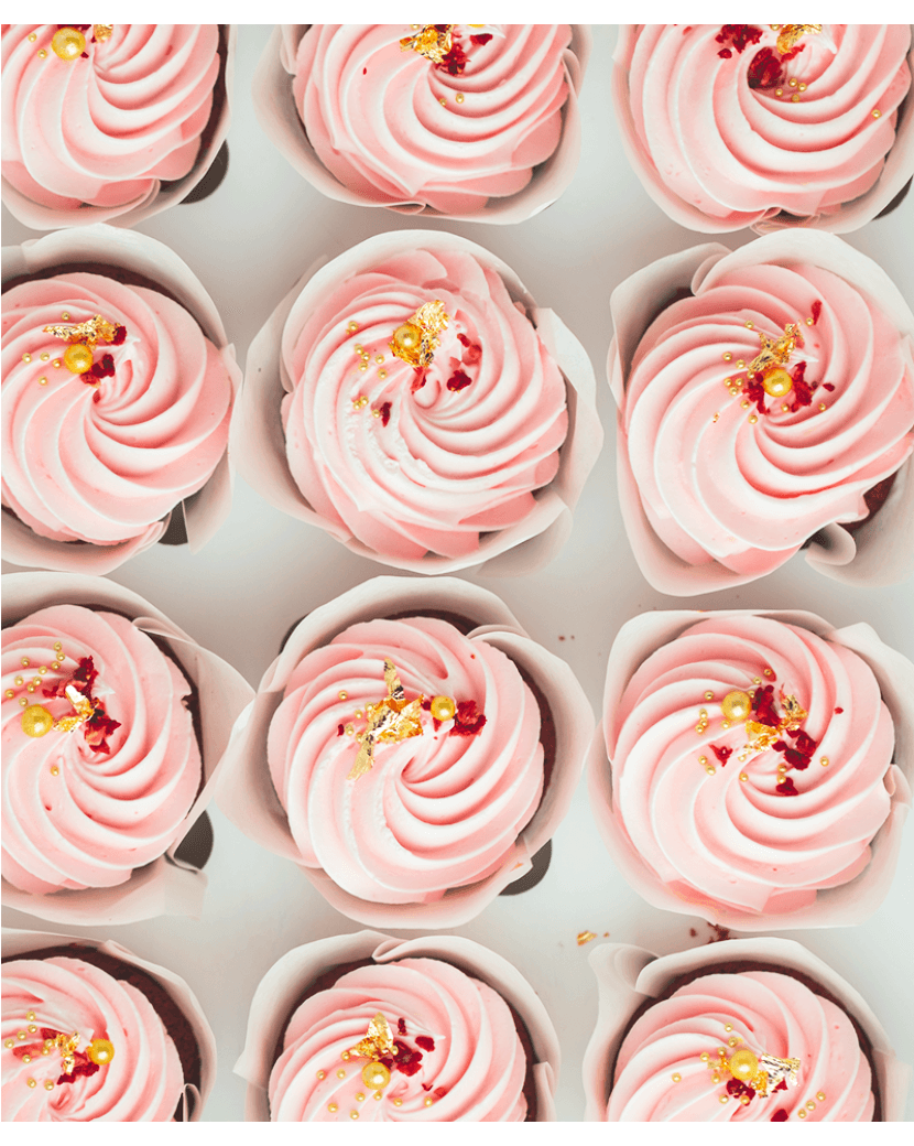 Růžové Cupcakes Mini (XS)