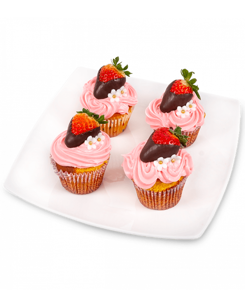 Cupcakes s jahodami Mini (XS)